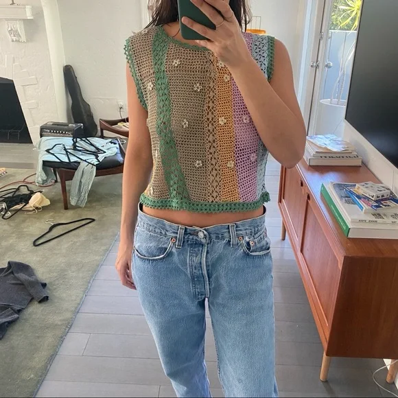 Vintage crochet blouse - Picture 2 of 4